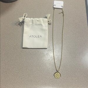 Atolea Gold Compass Necklace